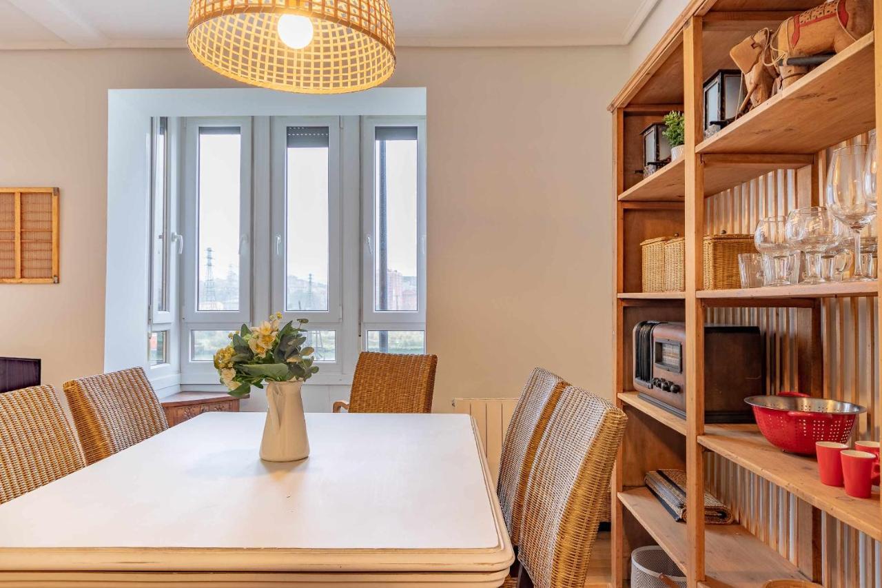 Apartamento Kuia Con Vistas Frontales A La Ria De Bilbao Cerca Del Metro 에란디오 외부 사진