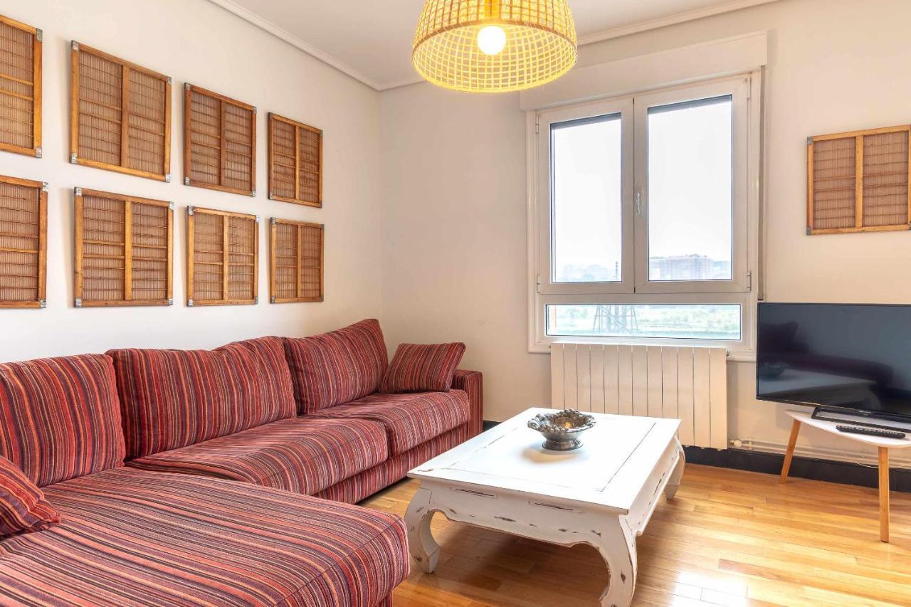 Apartamento Kuia Con Vistas Frontales A La Ria De Bilbao Cerca Del Metro 에란디오 외부 사진